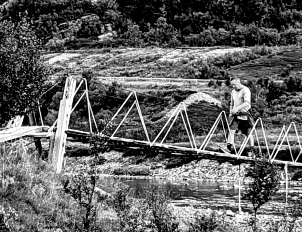 Thom family swing-bridge, Northern Norway Thom family swing-bridge, Northern Norway